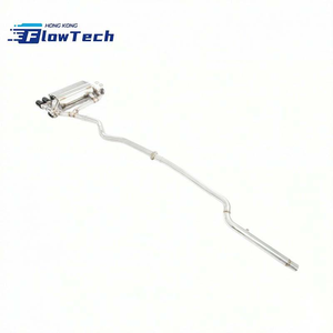 FlowTech T304 Stainless Steel Valved Catback <b>Exhaust</b> for BMW F34 320i GT N20 2.0T -Single High-Flow <b>Muffler</b> + Dual Polished Tips - Product Image 4