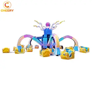 Kopen Kermis Rides Pretpark Apparatuur Familie Carnaval Games Machine Gelukkig Octopus Kermis Rit