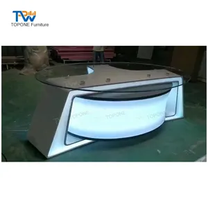 Thiết kế hiện đại RGB LED thắp sáng phát sóng TV tin tức bàn bảng thiết kế cho studio đồ nội thất