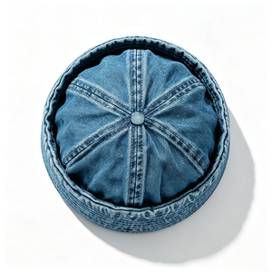 Gorra Docker de Mezclilla Vintage Lavada sin Visera, Estilo Marinero, 100% Algodón, Unisex, para Adultos, Personalizable, Venta al por Mayor - Product Image 5