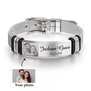 Wholesale High Quality Fashion Stainless Steel Men Bracelet Custom Stainless Steel Bracelet Bangle Wristband