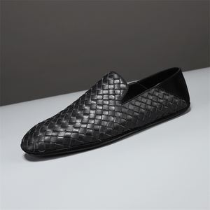Mocasines Planos de Lujo para Hombre, Zapatos Casuales de Cuero Genuino Trenzado, Zapatos de Conducir para Hombre, Tallas Grandes 38-48, Venta de Fábrica - Product Image 2