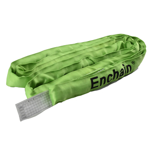 Élingue tubulaire molle de levage de polyester vert de la capacité 6000lbs d'écharpe pour la manipulation matérielle - Product Image 4