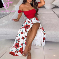 Loveda Großhandel Sommer Freizeit kleidung Frau Plus Size Damen Maxi Casual Elegantes Kleid Urlaub Urlaub Stil Kleid