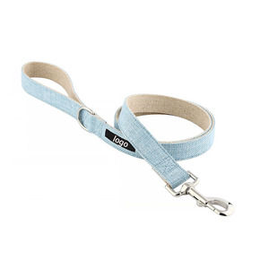 Conjunto de collares y correas de algodón de cáñamo respetuoso con el medio ambiente de lujo de alta calidad para perros - Product Image 5