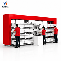 Sistema Automático de Clasificación de Pared 3D YJ-INTL, Máquina Clasificadora de Pedidos para Almacén Personalizable, Estructura de Acero Inoxidable de Alta Capacidad
