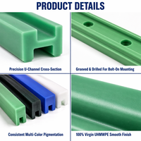 Kundenspezifische OEM Mehrfarbige Extrudierte Verschleißfeste Industrielle Kunststoff-UHMWPE-Führungsschiene