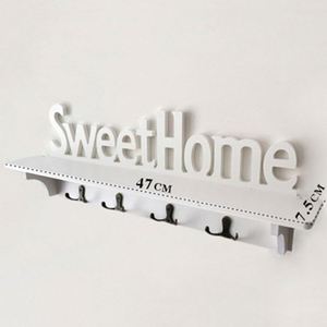 Sweet <strong>Home</strong> Wall <strong>Hooks</strong> <strong>Key</strong> Holder Storage Rack Shelf Kitchen Bathroom Organizer <strong>Keys</strong> Holder Wall <strong>Home</strong> <strong>Key</strong> Holder Wall <strong>Hook</strong> Rack - Product Image 6