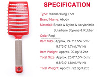 Brosse Magique pour Cheveux, coiffure, Massage de la tête, peigne brosses pour Cheveux, poils de sanglier, Brosse