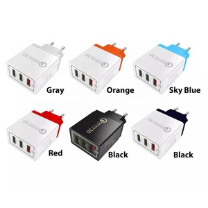 Laimoda UE nos macho QC 3,0 USB de 3 puertos de adaptador cargador de pared para iPhone Samsung Xiaomi teléfono móvil - Product Image 6