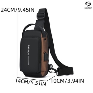 2026 Trending Waterproof Anti Theft <strong>Men's</strong> Sling Chest <strong>Bags</strong> with Usb Multi-function <strong>Travel</strong> <strong>Men's</strong> Messenger Cross Body <strong>Bag</strong> <strong>for</strong> <strong>Men</strong> - Product Image 2