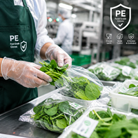 Wegwerp transparante PE plastic handschoenen, voedselveilig, voor keuken, fruitwinkel, catering en dagelijks huishoudelijk gebruik