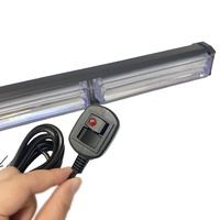Lumière de travail LED COB pour voiture, 72W, lumière d'avertissement, barre lumineuse, jaune ambre, clignotante, lumière de secours, lampe stroboscopique, camion