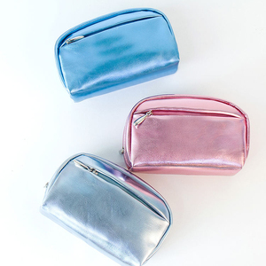 Women Cosmetic Bag Pink Blue Makeup Bag Zipper <b>Make</b> <b>up</b> Handbag Organizer Storage Case Pouches Toiletry Wash Beauty <b>Box</b> - Product Image 1