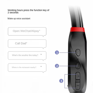 I35 Earphone tali leher 9D Stereo Bass BT V5.1 earbud nirkabel LED Baterai 100 jam pemutaran <span class=keywords><strong>Headset</strong></span> earbud siaga panjang - Product Image 5