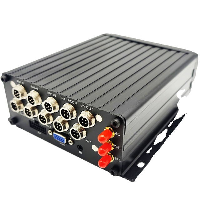 8 Channel OLED Bus MDVR Monitor Video Recorder 1 Year Warranty Car Black Box Black Color