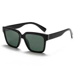 Gafas de Sol Cuadradas Extra Grandes Unisex, Montura Negra de PC, Lentes TAC con Protección UV400 Tipo 3, Estilo Urbano - Product Image 1