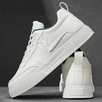 Sneakers tendance minimalistes pour hommes, grandes tailles, respirantes, décontractées, plateforme, chaussures blanches