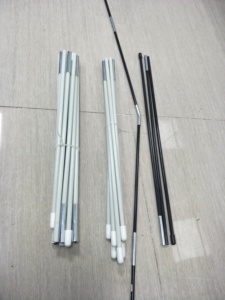 Poteau en fibre de verre pultrudée haute résistance pour tente de camping et auvent, tige en PRV légère avec options de découpe personnalisée et de coloration - Product Image 5