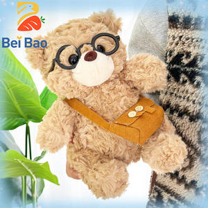 Macchina Artiglio <span class=keywords><strong>con</strong></span> Peluche in Vendita, Mini Orso di Peluche da 8 Pollici (23 cm) <span class=keywords><strong>con</strong></span> <span class=keywords><strong>Occhiali</strong></span>, Giocattoli di Peluche Imbottiti in Stock - Product Image 6