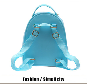 <span class=keywords><strong>Zaino</strong></span> Impermeabile in Silicone per Bambini con Fori Decorativi per Attaccare Ciondoli, Borsa Scolastica alla Moda per Bambini e Bambine - Product Image 6