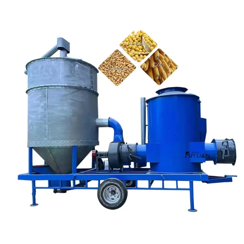 Mobile Grain Drying Machine For Drying Grain Rotary Rice Corn Grain Dryer Machine