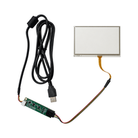 Layar Sentuh Resistif 4,3 Inci Anti-Gangguan Kelas Industri dengan Pemasangan Tertanam untuk Kontrol Industri Empat-Kabel