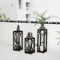 Prix de gros de premier ordre nouveau support de rangement pour balcon de style chinois support de Pot de fleur succulente multicouche au sol