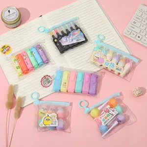 Magische Multi-Color Highlight Sets Mini-Stick Voor School Promotionele Kinderen Item Nieuwigheid Markeerstift Markeerstiften