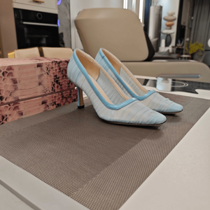 Jimmy Womens Versatile Ruched Pointed Toe Stiletto Heels Stylish Pumps Suitable for Casual Outings and Formal Gatherings Chooing - Product Image 1