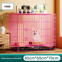 Cage à chien pliable en fer robuste de haute qualité, cage à chien moderne en métal avec plateau anti-fuite pour une utilisation en intérieur et en extérieur