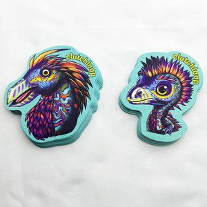 Pegatinas personalizadas troqueladas, de vinilo impermeable, con logo, adhesivas, para la marca de tu negocio. - Product Image 1