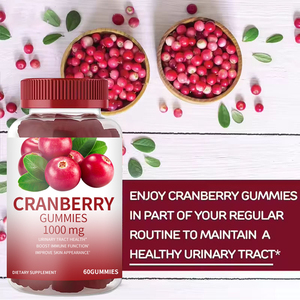 Gomitas de Arándano Orgánico para la Salud del Tracto Urinario, Gomitas Veganas para la Salud, Limpieza, Desintoxicación, Antioxidantes, Vitaminas - Product Image 2