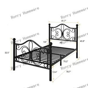 Diseño de cama de metal de doble capa, gran oferta, marco de cama doble, litera de metal, tamaño doble para estudiantes