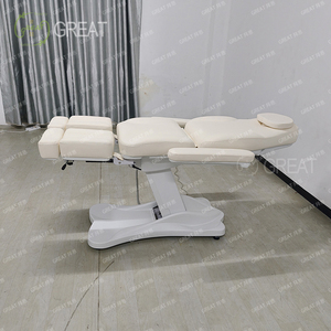Cama de Masaje Moderna con Tres Motores Eléctricos y Patas Giratorias para Hospitales, Exámenes Médicos, Tratamientos de Belleza, Tatuajes, Spa Facial - Product Image 4