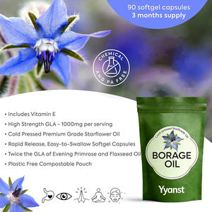 Cápsulas de gel suave de GLA de alta calidad y alta potencia CON vitamina E, que apoyan la salud de la piel y la resistencia a la inflamación. - Product Image 2