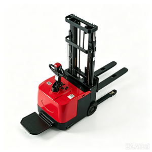 2000kg Stand-Up Electric Pallet Stacker 1.6-3m Lift Height Lead-Acid Battery Warehouse Material Handling Equipment CE