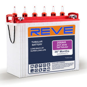 REVE 150AH 12V Batería Tubular Calidad Estándar Ciclo Profundo Sin Mantenimiento Solución de Respaldo de Energía de Larga Duración para Electrodomésticos - Product Image 2