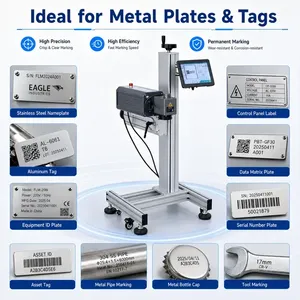 Machine de marquage laser en ligne par fibre optique pour bouteilles en plastique pour ligne de production - Product Image 1