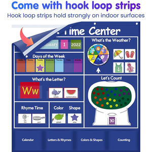 Tableau de poche éducatif pour enfants, idéal pour la préscolaire, l'école à domicile et la salle de classe – Centre d'apprentissage circulaire pour les enfants - Product Image 5
