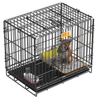 Cages pliables et repliables pour animaux de compagnie, en métal, pour chiens de petite taille, pour l'intérieur