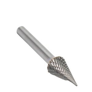 SM Solid Vonfram Cacbua Burr Hình Nón Nhọn Cắt Đôi Quay Burr Tập Tin - Product Image 2