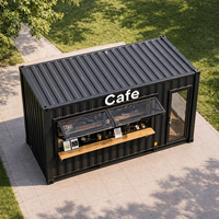 Café modulaire en conteneur maritime préfabriqué de 20 pieds ou 40 pieds au design moderne à vendre