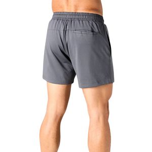 Shorts de sport gris pour homme en mesh respirant, légers, avec poches, pour la course et l'entraînement - Product Image 2