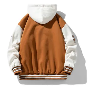 LAYENNE Giacca Varsity <span class=keywords><strong>di</strong></span> Alta Qualità per Uomo, Giacca Baseball Ricamata <span class=keywords><strong>in</strong></span> Poliestere Personalizzabile per Uomini e Donne - Product Image 4