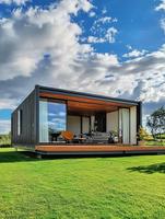 Villas préfabriquées à 2 étages en bois et acier, directement de l'usine chinoise, avec salle de bain, pour location vacances ou usage familial
