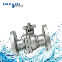 Válvula de Bola con Brida de Acero Inoxidable SS316 CF8M, Brida RF FF, Neumática, de Alta Presión, Resistente a la Corrosión, Agua de Mar, Ácidos y Álcalis, PN40