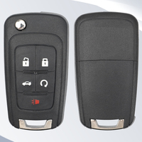 Clé de voiture à distance MS 5 boutons 433 MHz FCC OHT01060512 pour Chevrolet, télécommande de voiture RC, clé sans clé, clé vierge d'usine