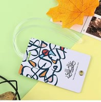 Accessoires de voyage personnalisés en vrac avec logo promotionnel, sangle en plastique à boucle par sublimation, étiquette de bagage de voyage