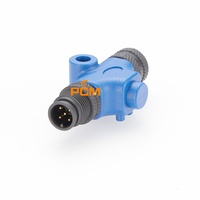 Terminador en Línea NMEA 2000 010-11096-00 M12 Código A Adaptador Micro-change de 5 Pines Macho a Hembra para CAN Bus CANOpen DeviceNet